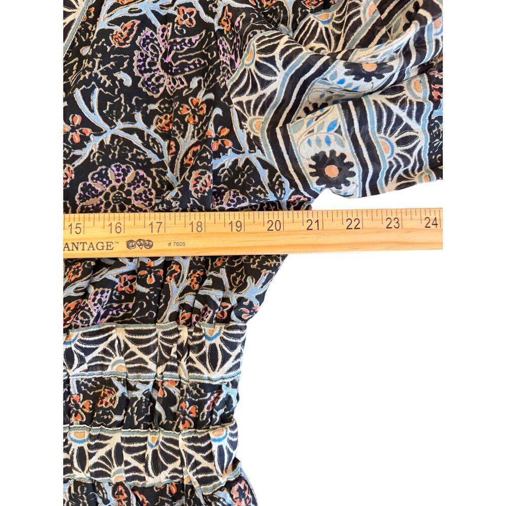 Sea New York Boho Floral Dress Size XL - Designer Mixed Print Cotton Dress - Picture 11 of 14